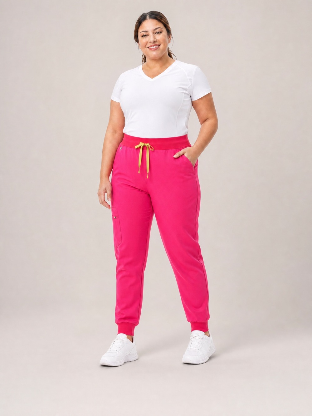 FIGS Women’s 4 XL Hot Pink Zamora Jogger Scrub Pants NWT